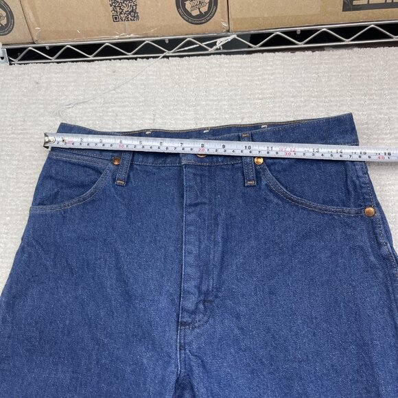 Vintage Wrangler Jeans Womens 9 x 36 Blue Cowboy Cut Denim USA Made 14MWZG - Picture 10 of 15